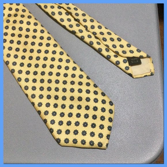Vtg Flowered Silk Tie_148 - Picture 5 of 5